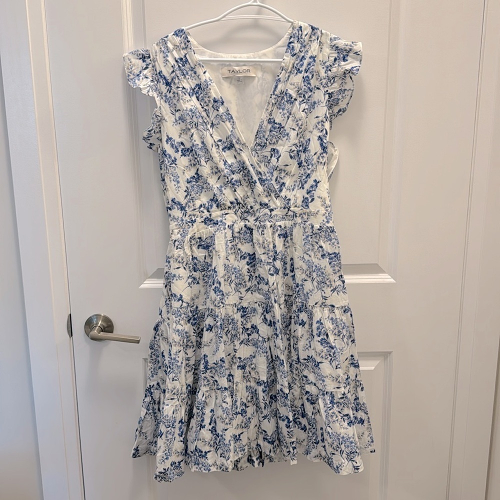 Blue and White Floral Dress NWOT​​